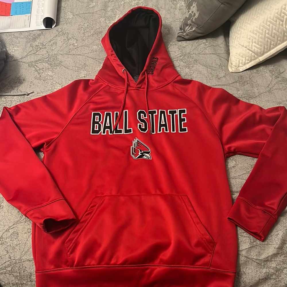 Colosseum Red Ball State Hoodie